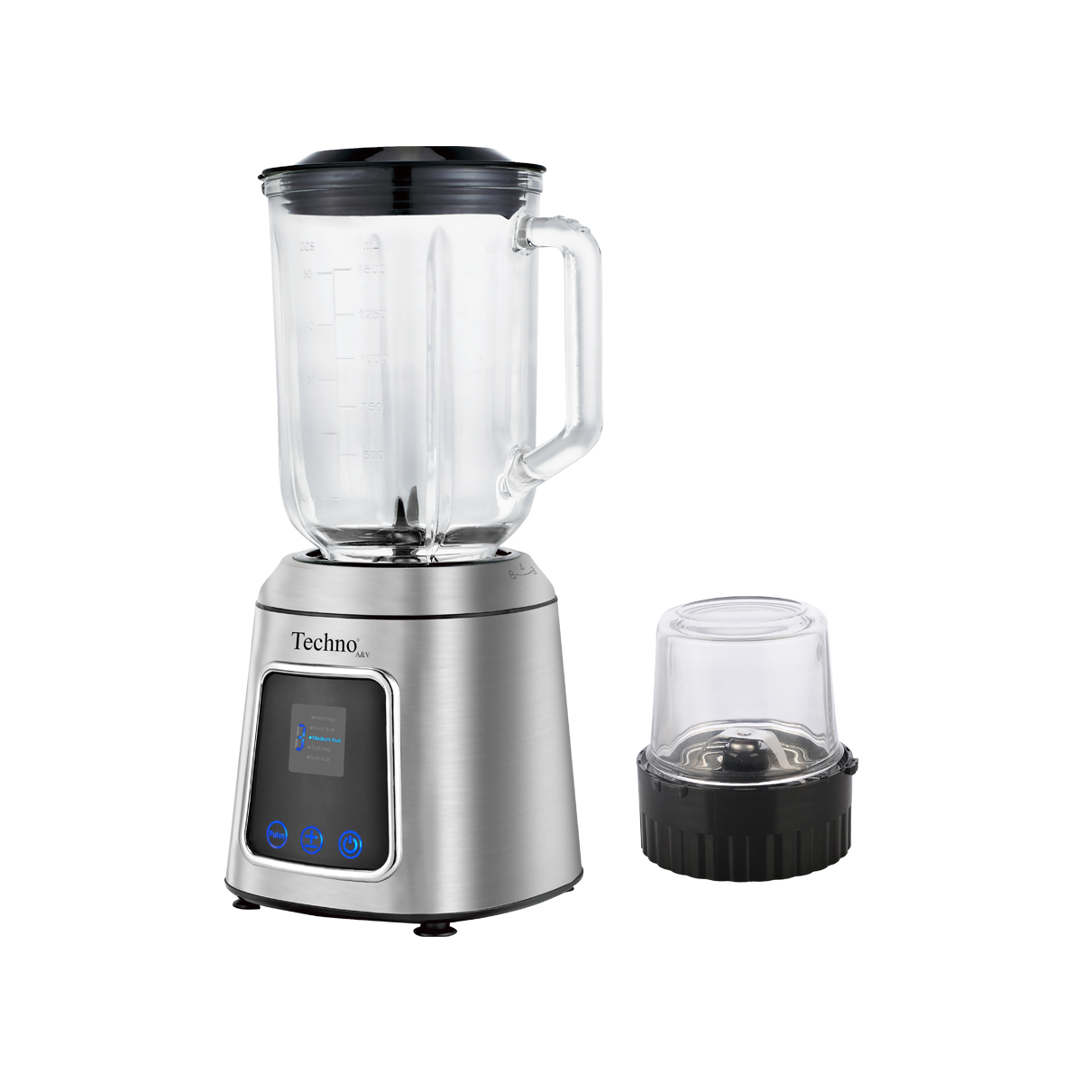 آسیاب مخلوط‌کن تکنو مدل Te-230 | ۶۰۰ وات، پارچ ۱.۵ لیتری، دیجیتال