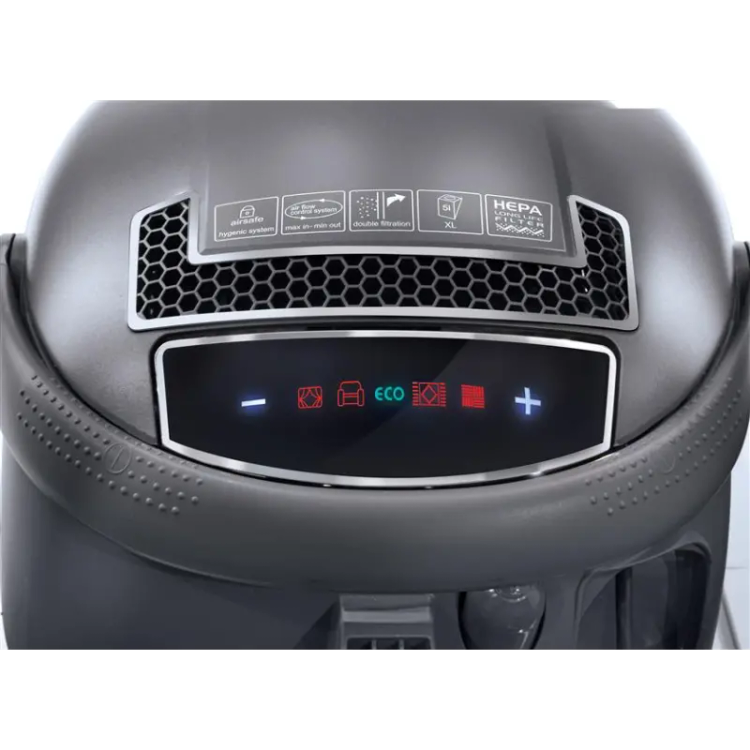 جاروبرقی پارس خزر 2100 Chrome | کیسهدار، لمسی، فیلتر HEPA