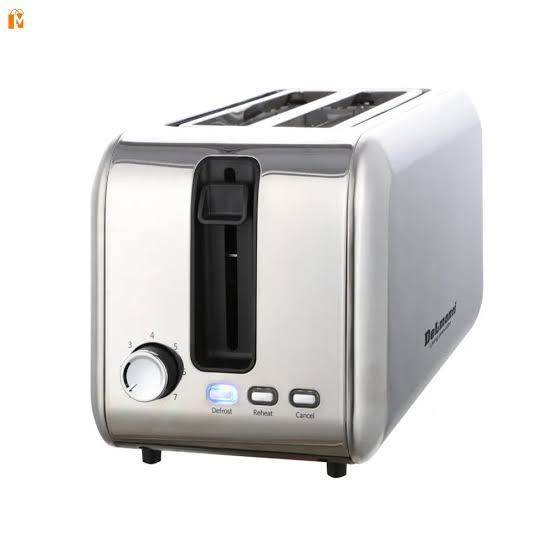 توستر نان دلمونتی DL-570 | 930 وات، یخ‌زدایی و گرم‌کن مجدد