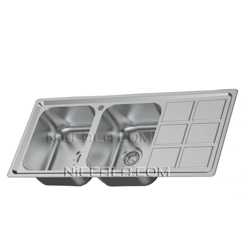 سینک نیک کالا توکار استیل مدل SSI-102