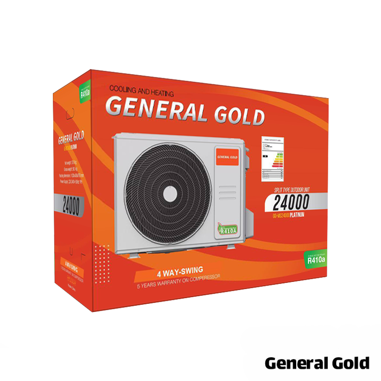 کولر گازی جنرال گلد ۲۴۰۰۰ پلاتینیوم موتور سنگین سرد و گرم مدل GG-MS24000 PLATINUM